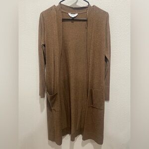 Time and Tru Brown Cardigan Sweater